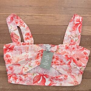 NWT H&M EDITION Women's Floral Crop Top - Size M
 b89